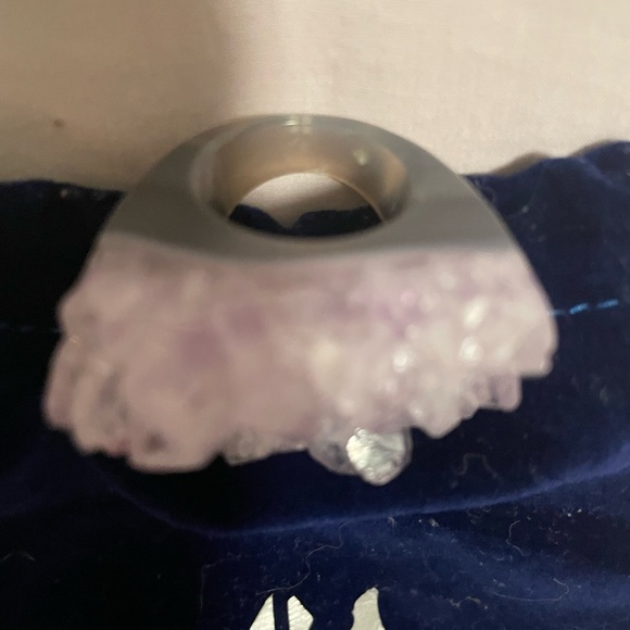 New OOAK Special Edition Autumn Winds Amethyst Gemfire Ring by hespera (size 6) - Picture 3 of 12